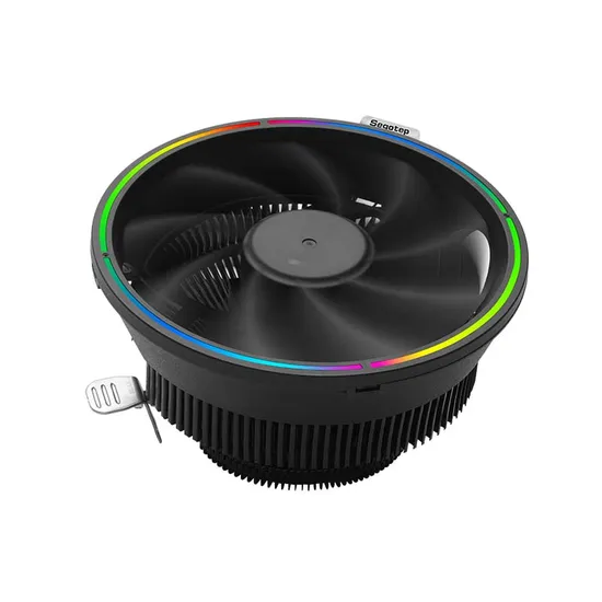 Segotep-Gaming-Zubehör, CPU-RGB-LED-Ring mit 12-cm-Lüfter, 23 dB Stummschaltung, 43 Schnallen-Aluminiumlamellen, einfache Installation, 55 cm Höhe Segotep OEM-Kühler